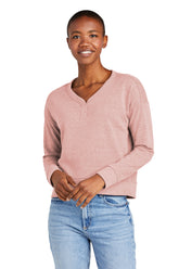 District  Women's Perfect Tri  Fleece V-Neck Sweatshirt DT1312